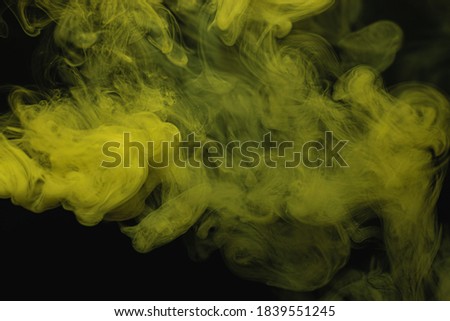 green and yellow gas mist steam