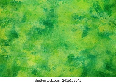 Green yellow lime abstract watercolor pattern. Color. Artistic background for design. Daub, stain, splash, mix, water, paint, liquid. Grunge. Spring summer greenery bloom eco. Bright shades.  - Powered by Shutterstock