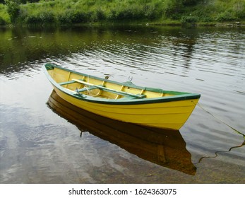 Green And Yellow Newfoundland Dory Boat