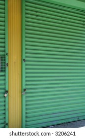 Green And Yellow Storefront