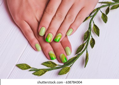 nail wooden background art
