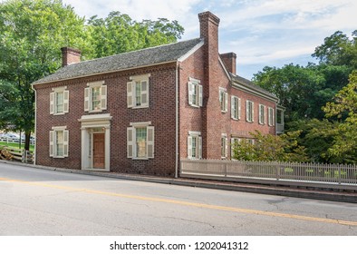 GREENEVILLE, TN, USA-10-2-18: The Greek Revival Home President Andrew Johnson Lived In After Returning From Washington.