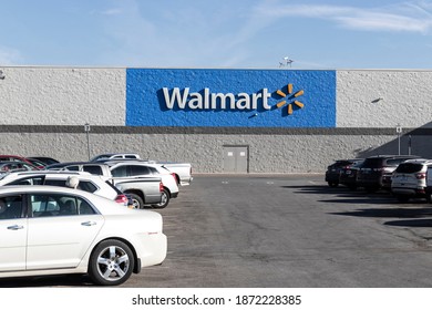 Greenfield - Circa December 2020: Walmart Retail Location. Walmart Introduced Its Veterans Welcome Home Commitment And Plans On Hiring 265,000 Veterans.