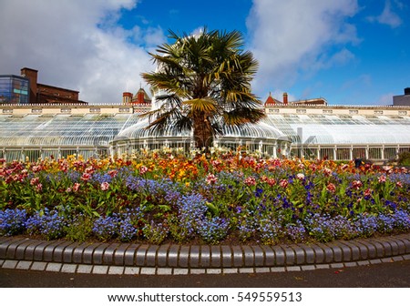 Greenhouse in the Belfast Botanic Gardens, Northern Ireland
