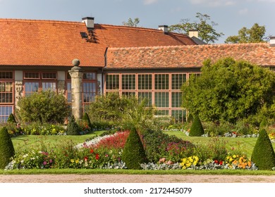 Greenhouse in the garden of castle Belvedere in Weimar, Germany