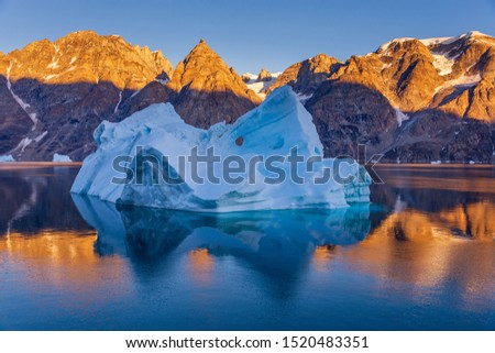 Similar – Foto Bild Eisberge bei Sonnenuntergang