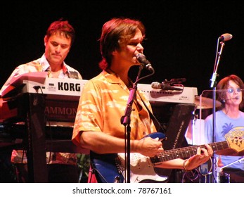 GREENSBORO, NC - JUNE 5: Scott Totten, Tim Bonhomme And John Cowsill Of The Beach Boys Band Perform At White Oak Amphitheater At The Greensboro Coliseum In Greensboro, NC On June 5, 2011.