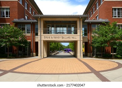 GREENVILLE, NORTH CAROLINE, USA - JULY 1, 2022: East Carolina University (ECU), public research university in Greenville, North Carolina. Steve and Nancy Ballard Hall (formerly Gateway Hall)
