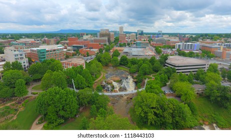 Greenville Sc Skyline Stock Photo 1118443103 