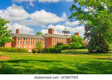 GREENVILLE, SC, USA - May 2: Judson Hall, part of Lakeside Housing at Furman University on May 2, 2019 in Greenville, South Carolina.