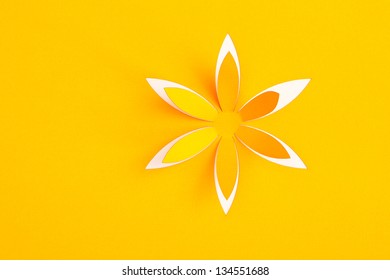 Greeting card with paper flower
