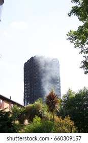 Grenfell Tower After The Fire Latimer Rd London UK W11 1TG On 14th June 2017