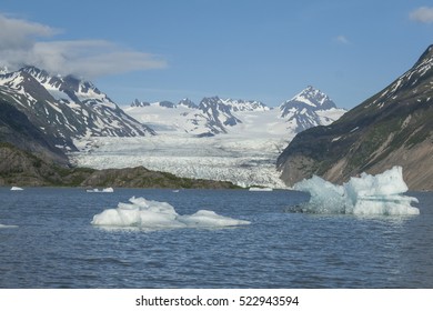 Grewingk Glacier And Lagoon In Kachemak Bay State Park, Alaska