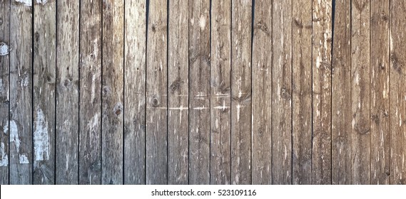 Grey Barn Wooden Wall Planking Wide Texture. Old Solid Wood Slats Rustic Shabby Gray Background.  Dark Hardwood Weathered Square Surface. Grungy Faded Timber Wood Structure. Abstract Web Banner