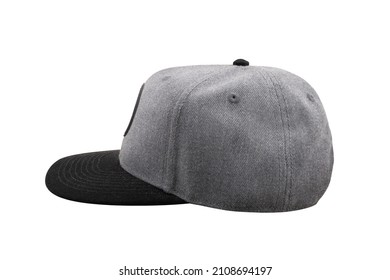 Grey Black Snap Back Cap Isolated Stock Photo 2108694197 | Shutterstock