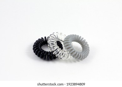 Grey, Black And Transparent Hair Tie