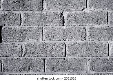 Grey Breeze Block Wall.