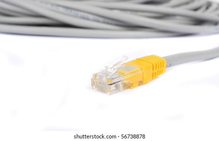 Grey Cable Isolated On White Background Stock Photo 56738878 | Shutterstock