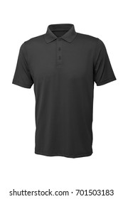 Grey Color Golf Tee Shirt For Man Or Woman On White Background