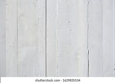 Grey Concrete Wall With Clear Detailed Wood Stamp Texture Background Made Of Vertical Wooden Planks Formwork