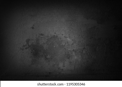 Grey Concrete Wall. Dark Edges