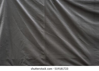 Grey Crumple Industrial Fabric Tarp Texture Background