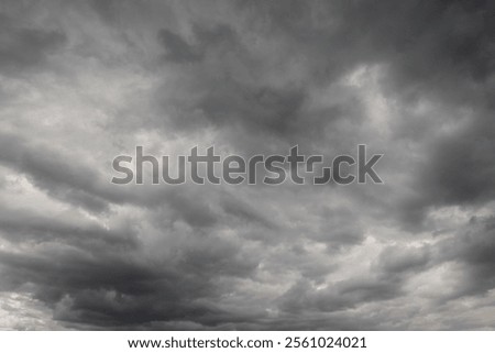 Grey dramatic dark sky and clouds