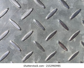 A Grey Galvanized Tread Plate