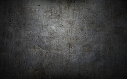 Grey Grunge Metal Textured Wall Background
