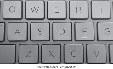 Grey Laptop Keyboard Button Computer