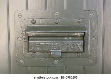 Grey Letter Box Door Frame 