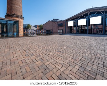 Grey marble floor tiles on garden square in residential area°£Sidewalk, Driveway, Pavers, Pavement in Vintage Design Flooring Square Pattern Texture Background