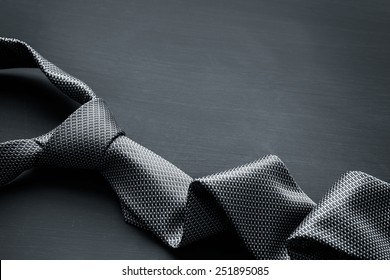 Grey men's tie
