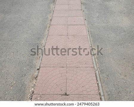 Similar – Image, Stock Photo Reserved parking spaces with P Pediatrician signs on the building wall