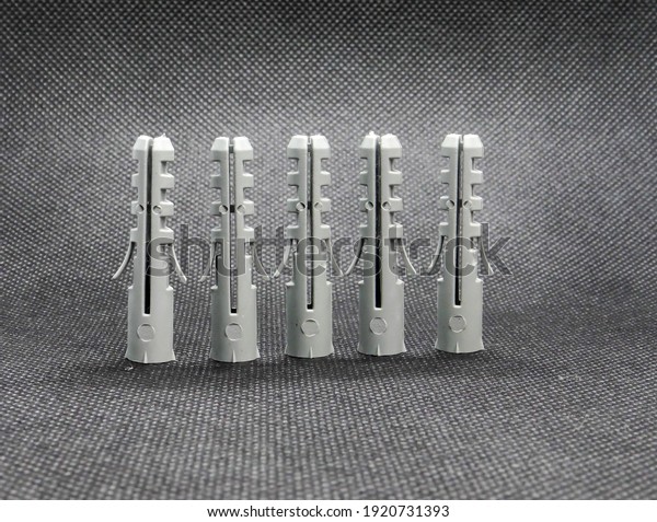 Grey\
Plastic Wall Plugs Drill Hollow Wall Anchors\
