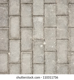 Grey Rectangle Pavement Tiles Texture Background Stock Photo 110311736 ...