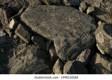 Grey Rock And Stone Walpaper Texture