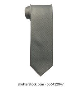 A Grey Rolled Neck Tie 