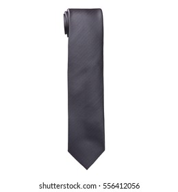 A Grey Rolled Neck Tie 