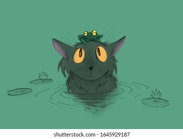 Cartoon Cat の写真素材 画像 写真 Shutterstock
