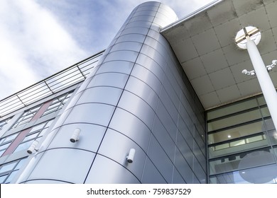 Grey or silver cladding gives an ultra modern and contemporary architectural feel to a building