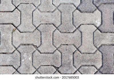 Grey Stone Brick Footpath Backgroundthis Picture Stock Photo 2017685003 ...