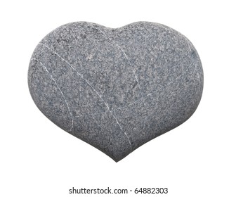 Grey Stone Shape Heart Isolated Stock Photo 64882303 | Shutterstock