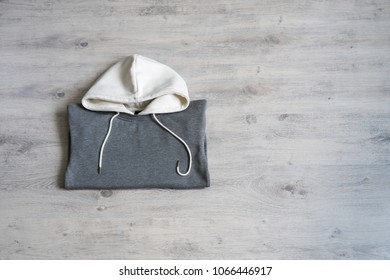 Grey Sweatshirt On Light Background