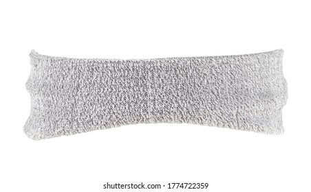 Grey training headband isolated on a white background