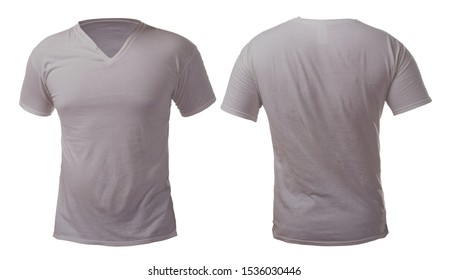 plain gray t shirt v neck