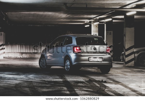 Grey Volkswagen Polo Hatchback Garage Stock (Edit Now) 1062880829