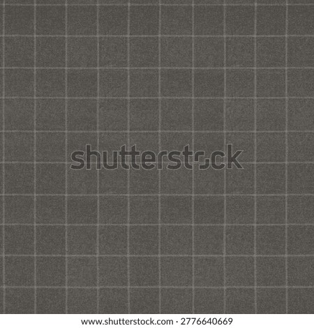 Grey Windowpane Plaid Wool Texture - Modern Checkered Fabric Background