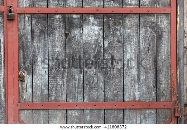 Grey Wood Background Texture Barn Door Stock Photo Edit Now