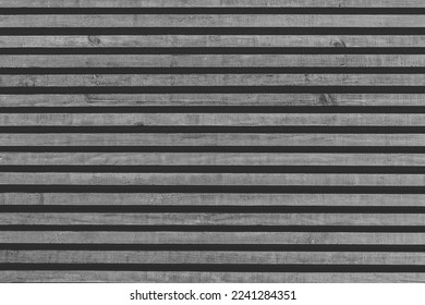 Grey wooden horizontal lines modern interior plank surface texture board background gray. - Shutterstock ID 2241284351